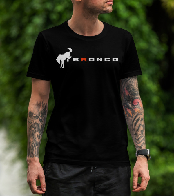 Bronco Logo With Bucking Horse T-Shirt