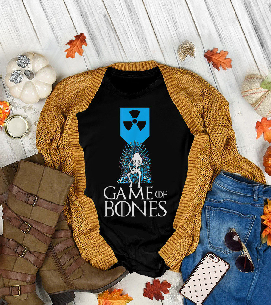 Game Of Bones Radiology Xrays Skeleton Throne Nuclear T-Shirt