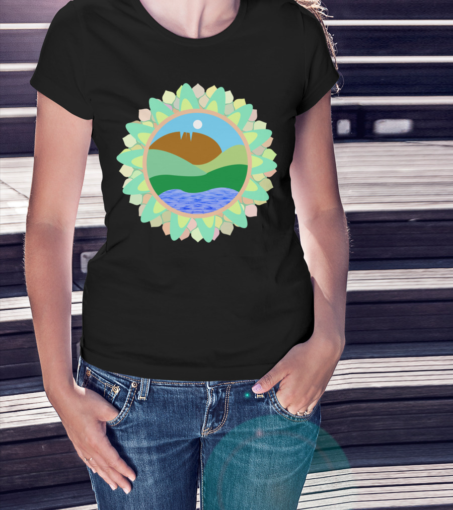 Horsetooth Rock Fort Collins Colorado Co Scenic Mountain Lake Sunburst T-Shirt