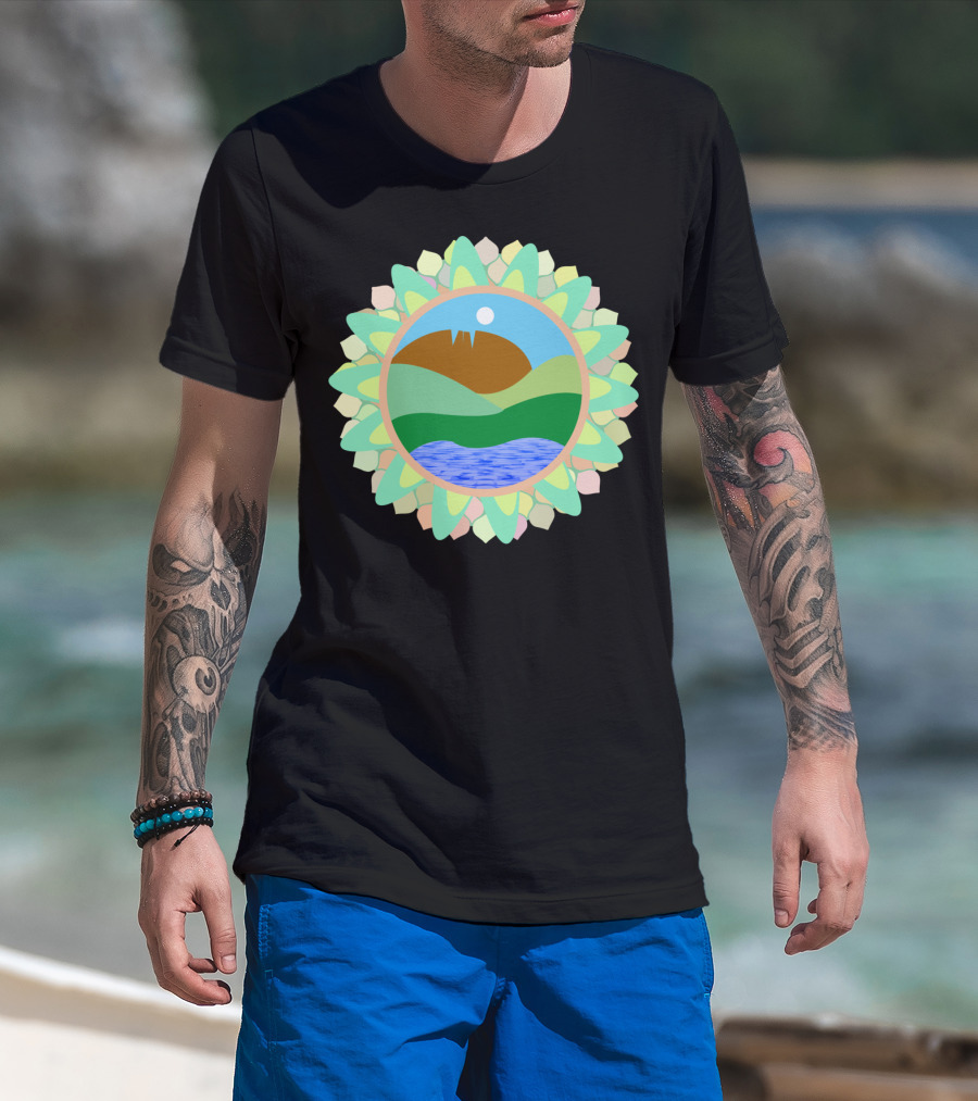 Horsetooth Rock Fort Collins Colorado Co Scenic Mountain Lake Sunburst T-Shirt