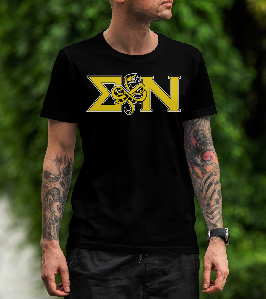 Sigma Nu Serpent Logo Classic Fit Greek Letters T-Shirt