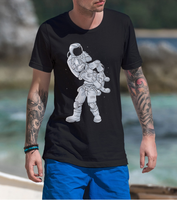 Galaxy Astronaut Armbar BJJ Jiujitsu Technique T-Shirt