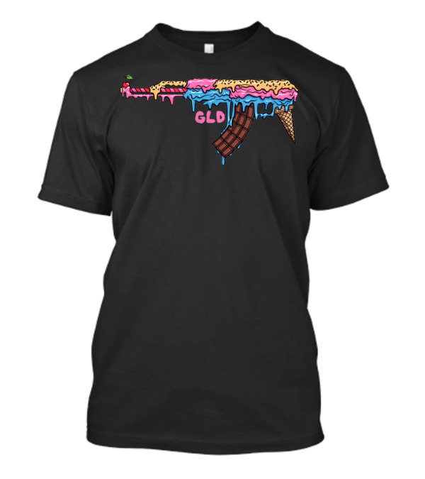 GLD Melting Ice Cream AK-47 Cone T-Shirt