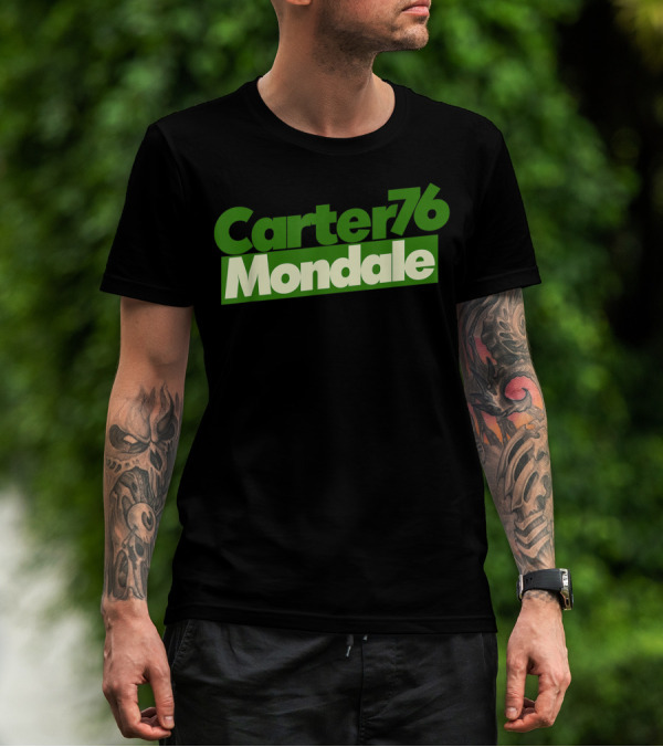 Carter Mondale 76 Vintage Political Campaign T-Shirt