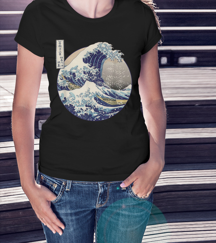 Kanagawa Japanese The Great Wave Off Kanagawa Classic Ukiyo-e T-Shirt