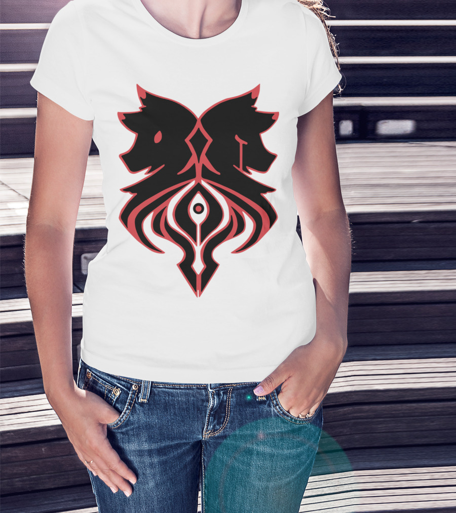 Aaron Lycan Twin Wolf Emblem T-Shirt