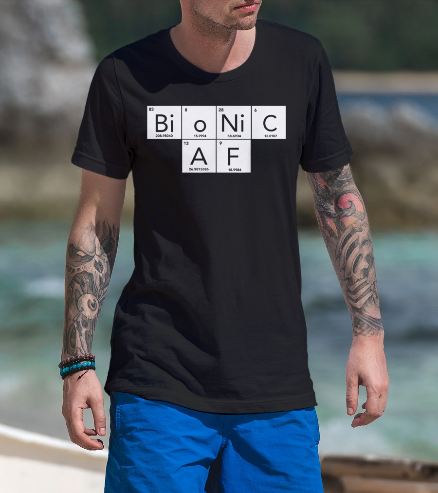 Bionic AF Periodic Table Elements Inspired Surgery Replacement Hos T-Shirt