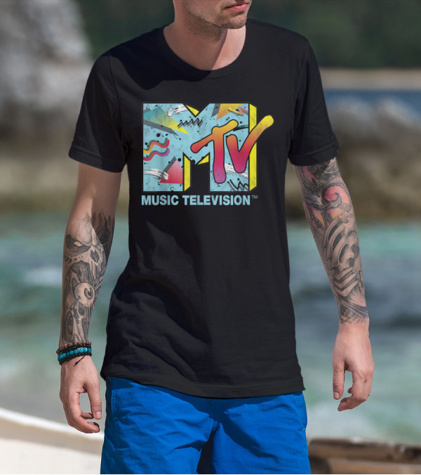 MTV Music Television Vibrant Retro 80s T-Shirt