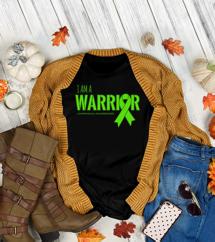 I Am a Warrior Lymphoma Awareness T-Shirt