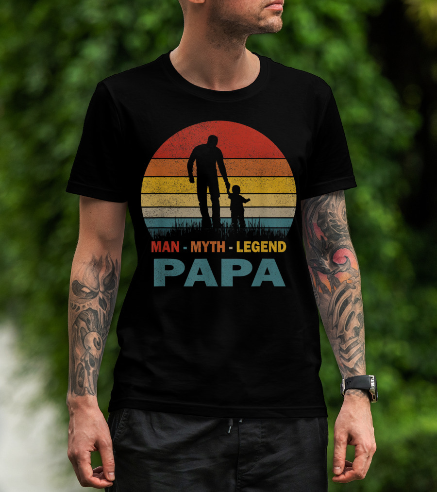 PAPA Man Myth Legend Mens Papa T-Shirt