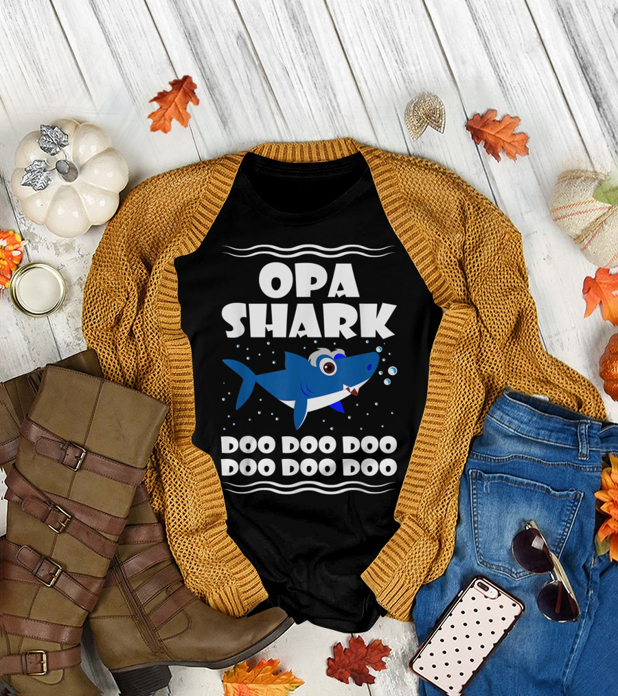 Opa Shark Doo Doo Doo Doo Doo Doo T-Shirt