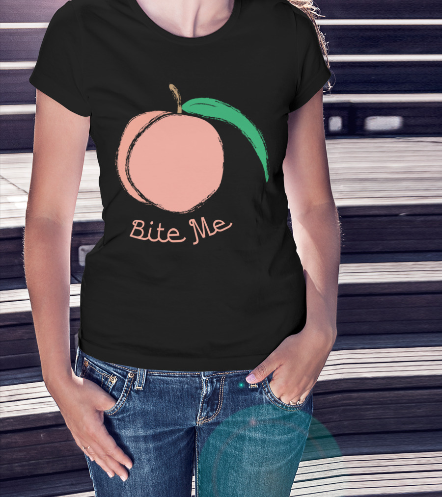 Peach Bite Me T-Shirt