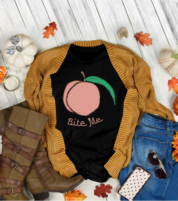 Peach Bite Me T-Shirt