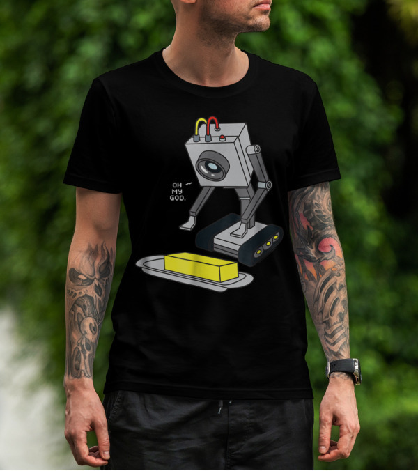 Rick And Morty Pass The Butter Oh My God Robot Scene T-Shirt