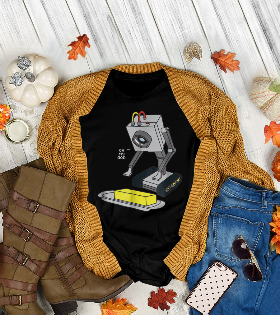 Rick and Morty Pass The Butter Oh My God Robot Scene T-Shirt