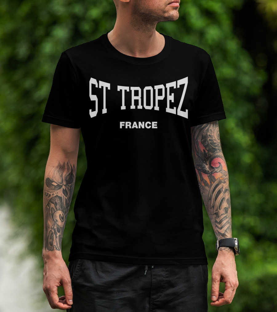 St Tropez France Vintage Sports Arch T-Shirt
