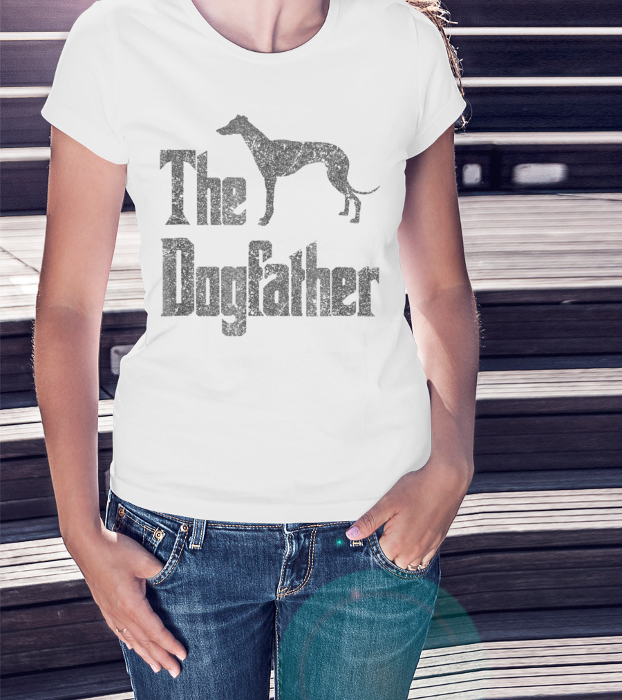 The Dogfather Greyhound Silhouette Recognizable T-Shirt