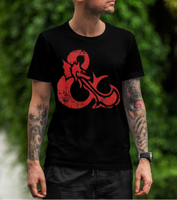 Dungeons And Dragons Red Ampersand Dragon T-Shirt