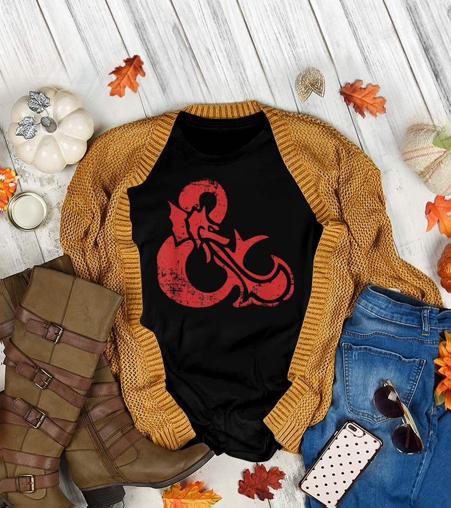 Dungeons and Dragons Red Ampersand Dragon T-Shirt
