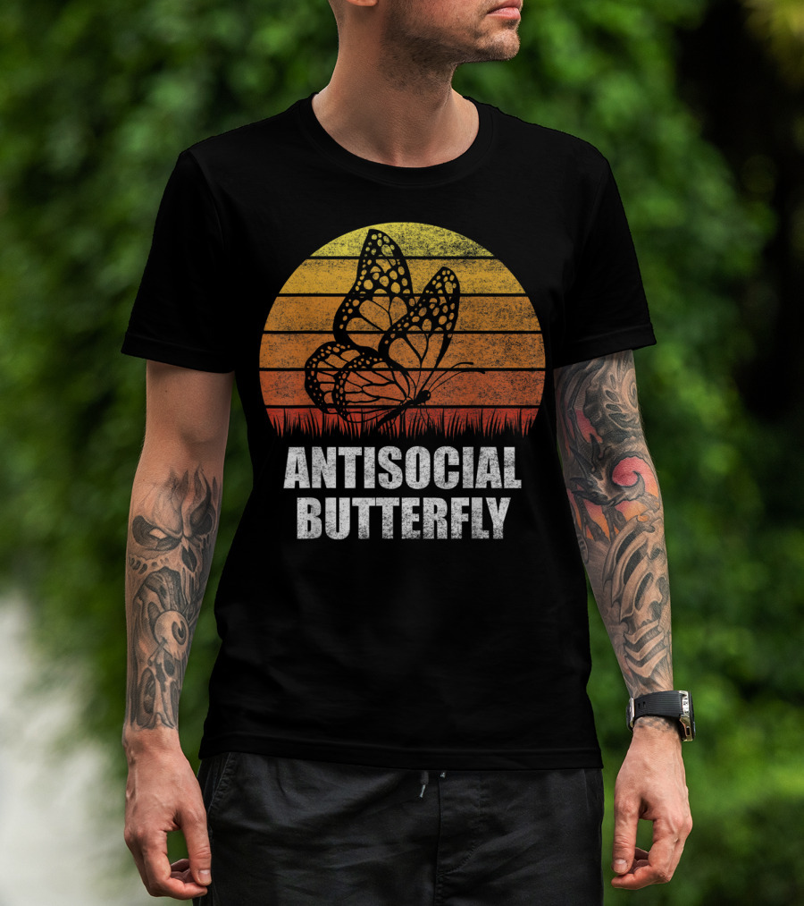 Antisocial Butterfly Classic Vintage Sunset T-Shirt
