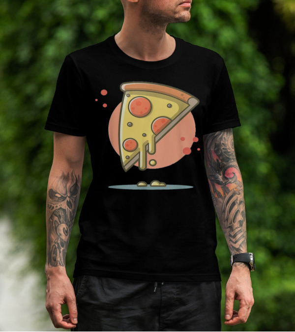 Classic Vintage Pizza Lover Funny Slice T-Shirt