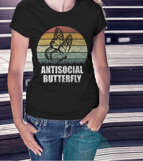Antisocial Butterfly Vintage Sunset T-Shirt