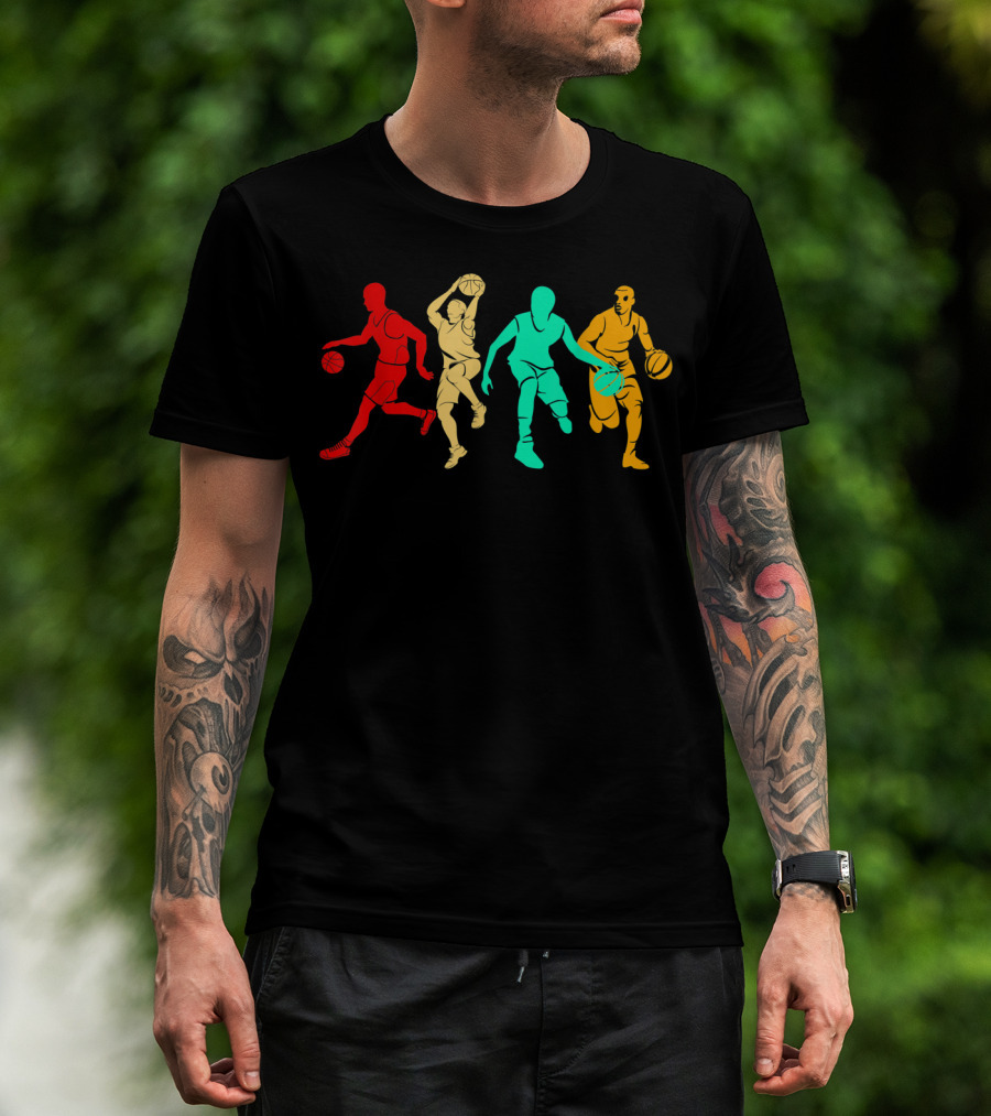 Classic Vintage Style Basketball Player T-Shirt