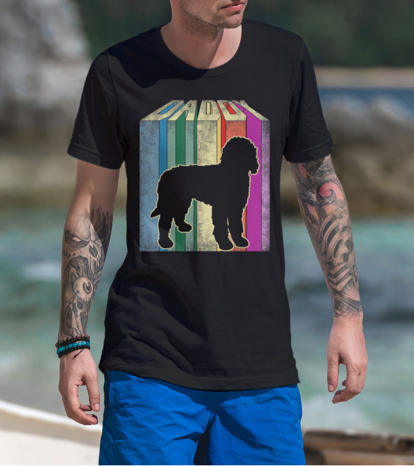 Daddy Multicolor Silhouette Doodle T-Shirt