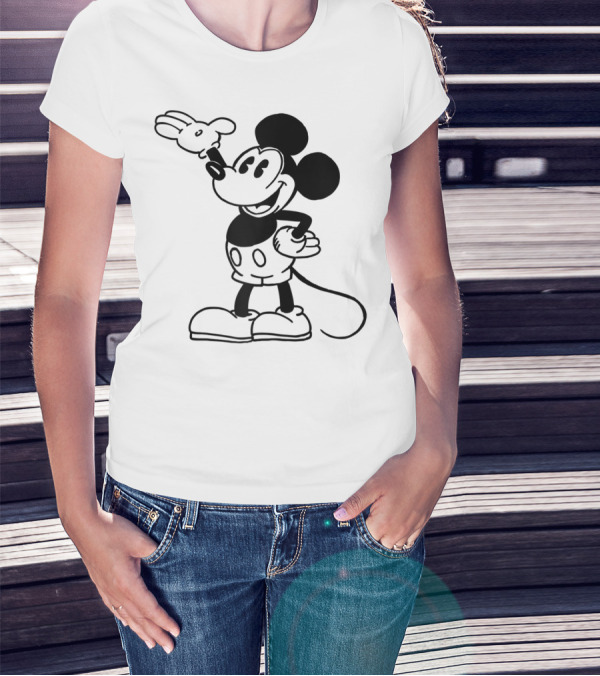 Disney Mickey Mouse Classic Vintage Retro Character T-Shirt