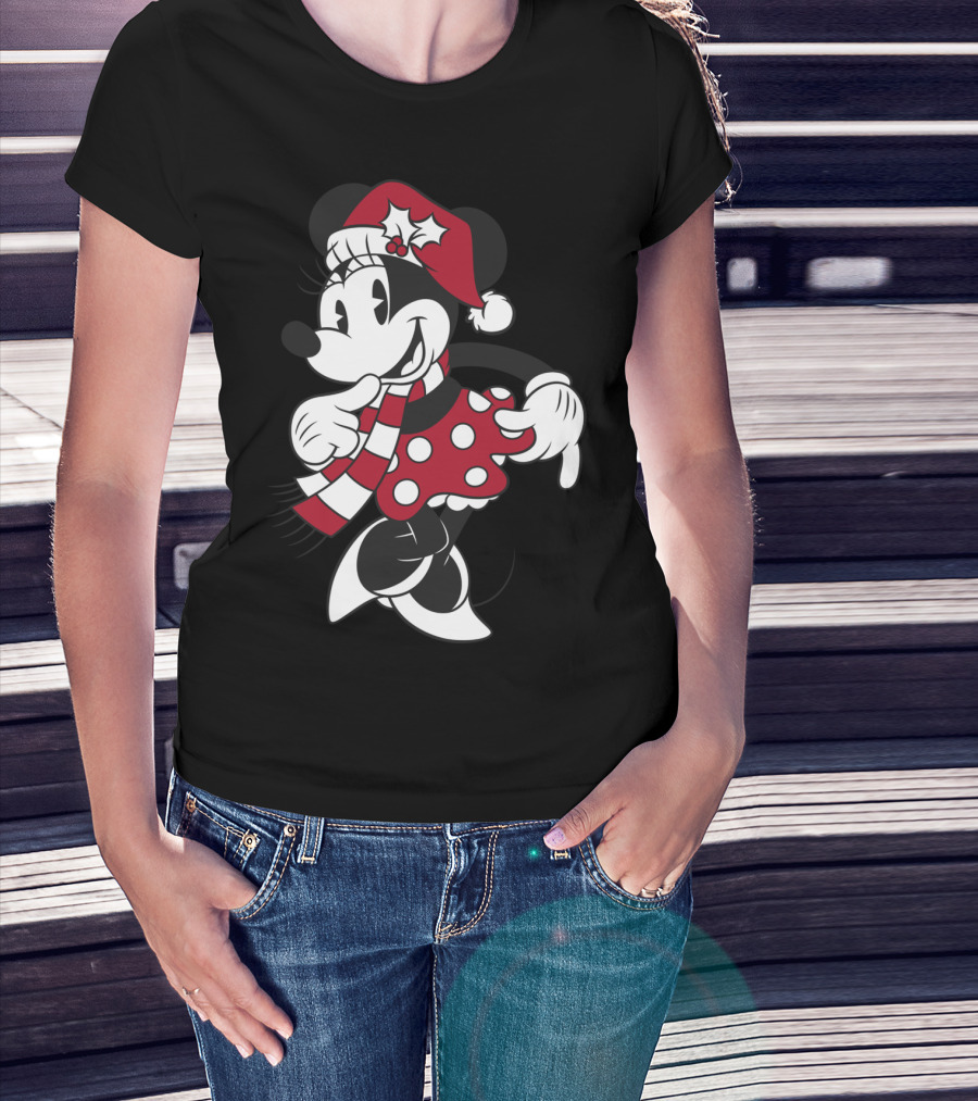 Disney Minnie Mouse Christmas Festive Attire T-Shirt