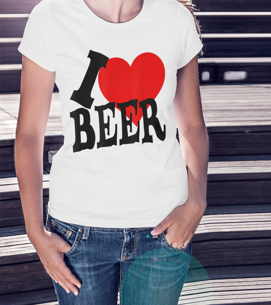 I Love Beer Cool Classic Party Lover T-Shirt