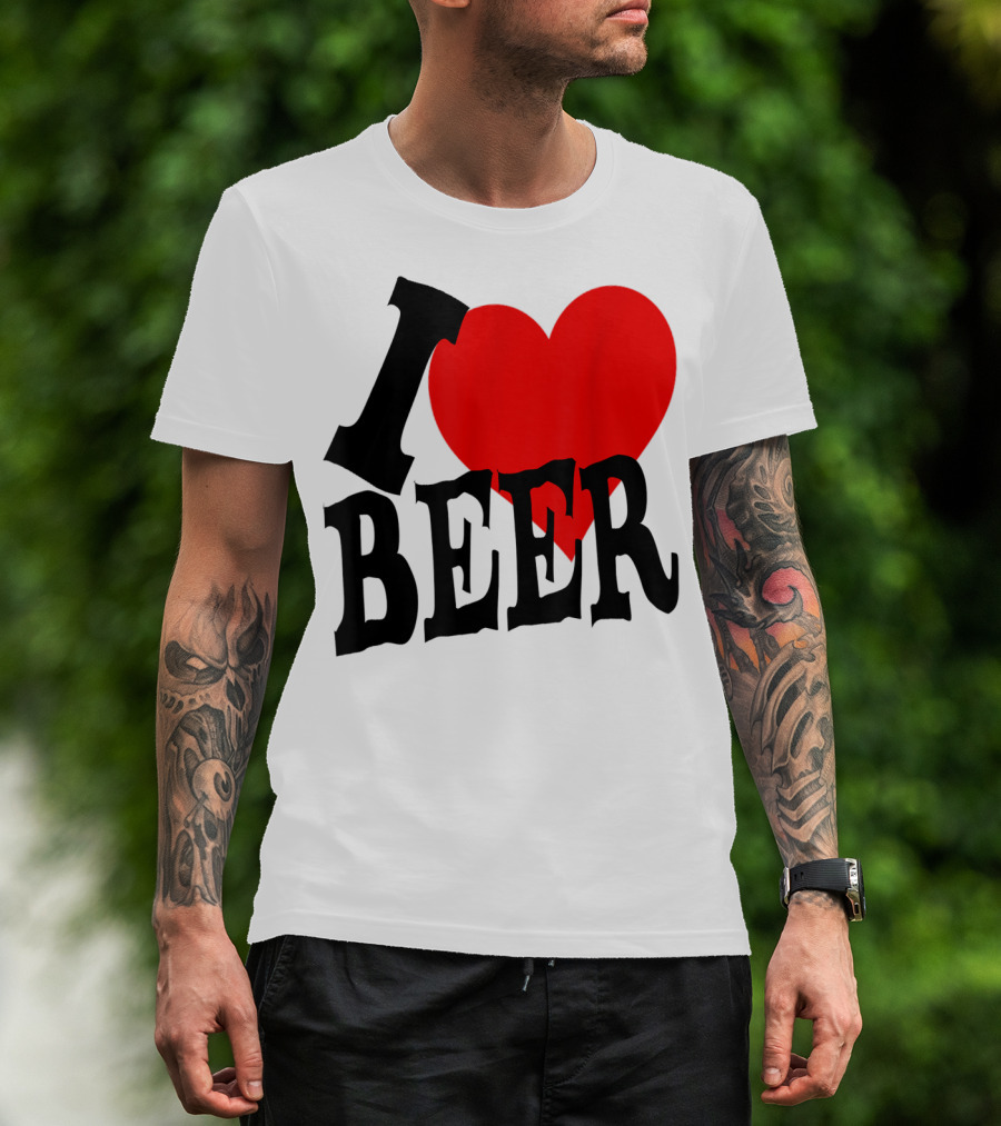 I Love Beer Cool Classic Party Lover T-Shirt