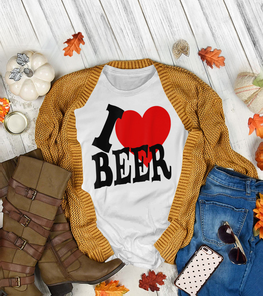 I Love Beer Cool Classic Party Lover T-Shirt