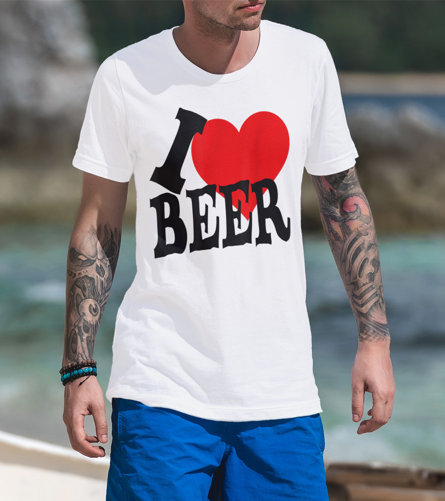 I Love Beer Cool Classic Party Lover T-Shirt