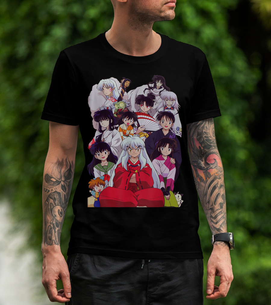 Inuyasha Characters Compilation Japanese Anime Series T-Shirt