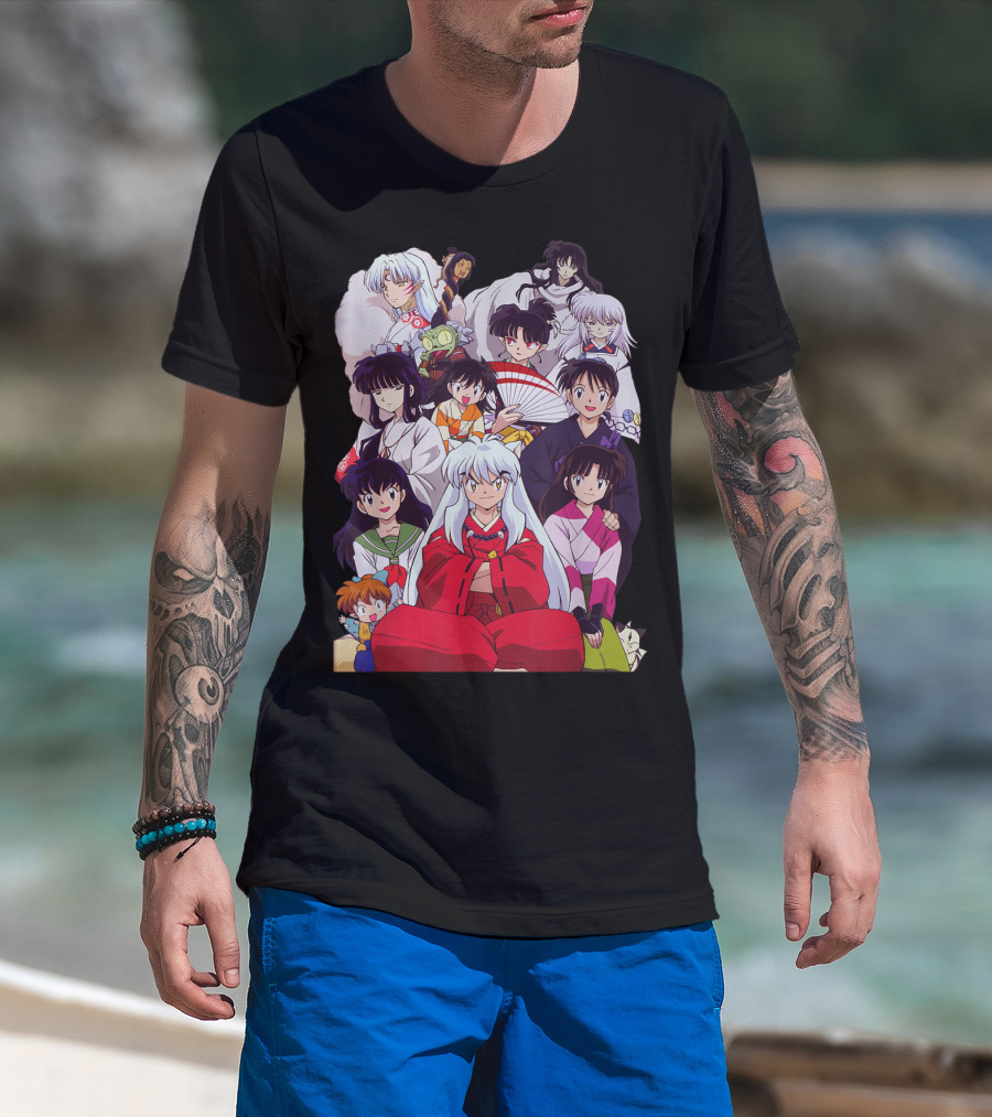Inuyasha Characters Compilation Japanese Anime Series T-Shirt
