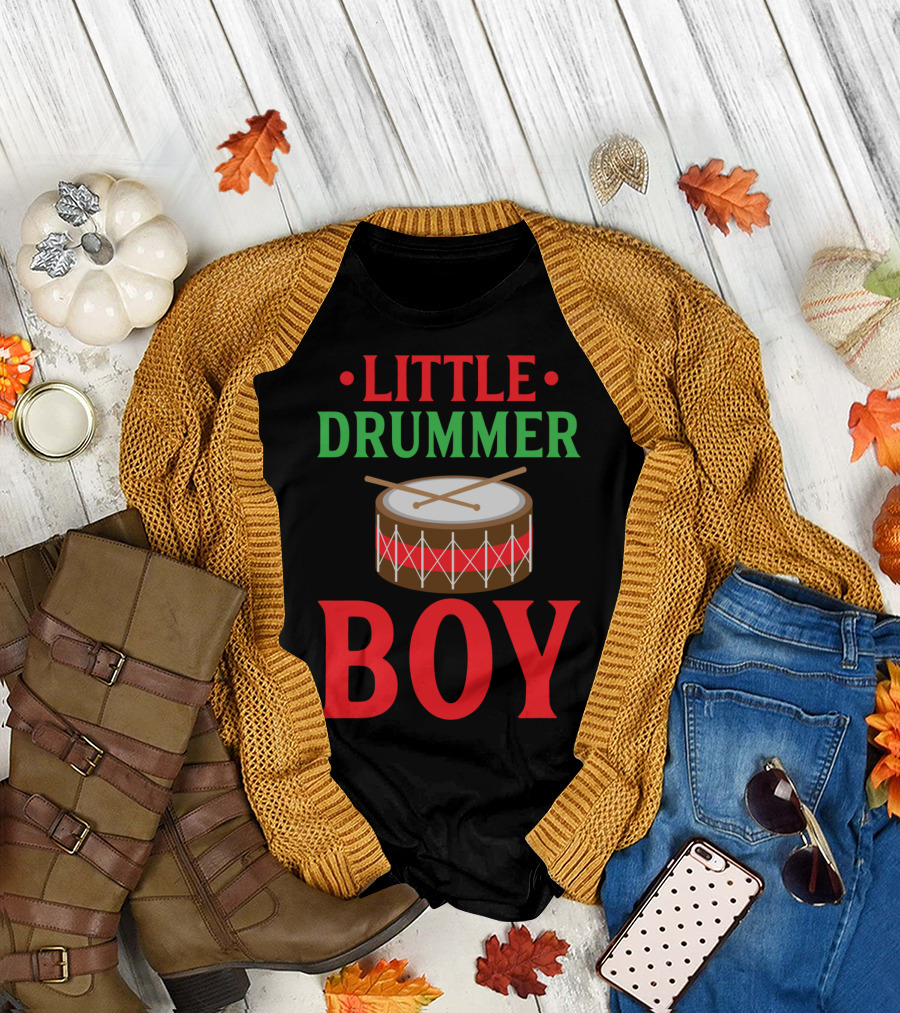 Little Drummer Boy Classic Christmas Drum T-Shirt