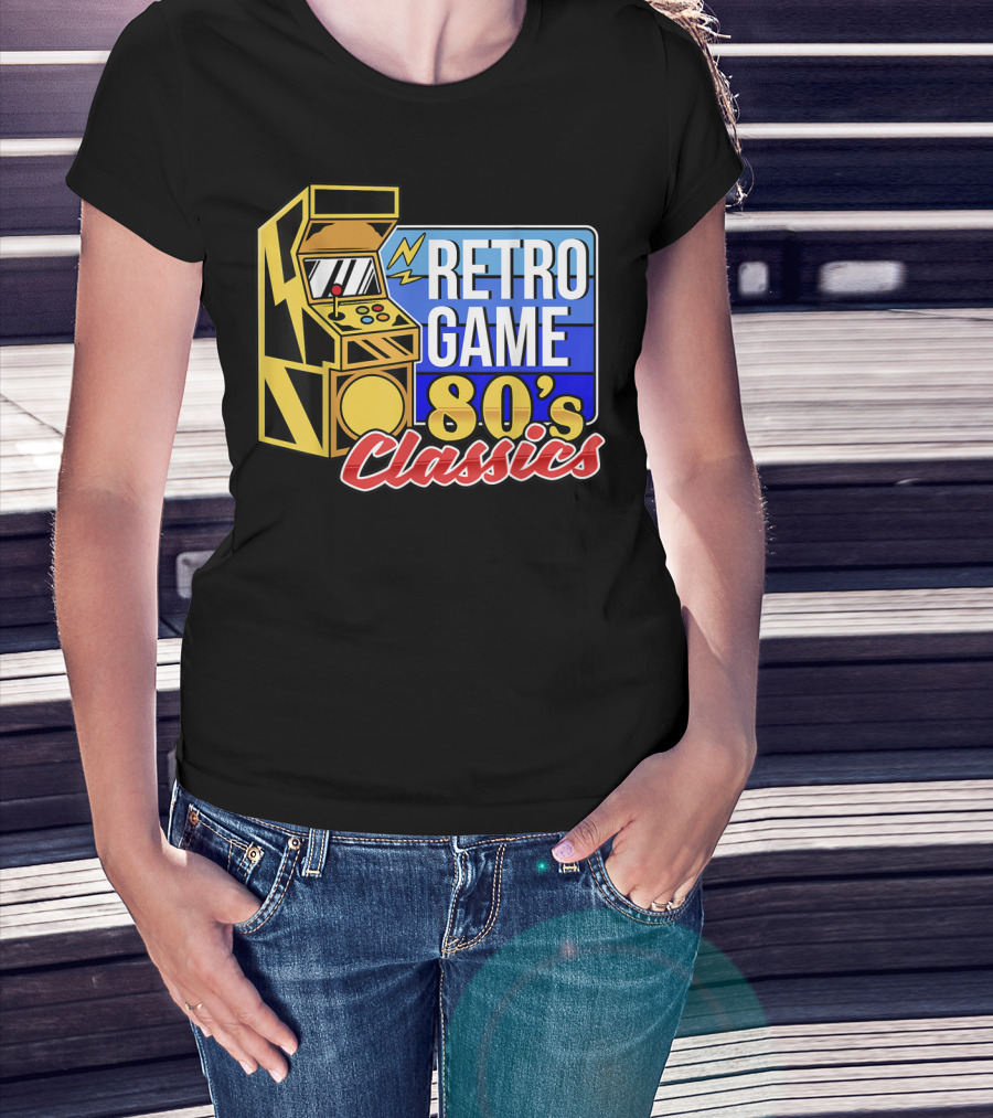 Retro Game 80's Classics Arcade Machine T-Shirt