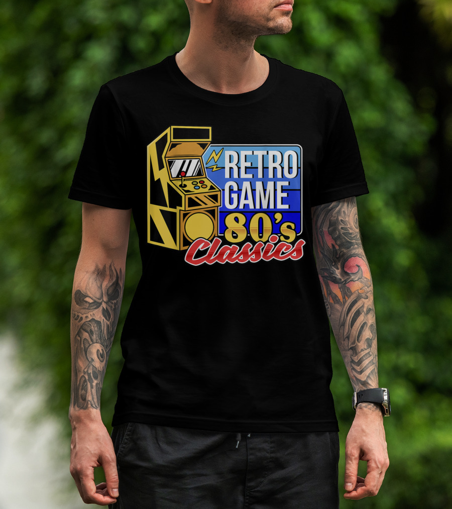 Retro Game 80's Classics Arcade Machine T-Shirt