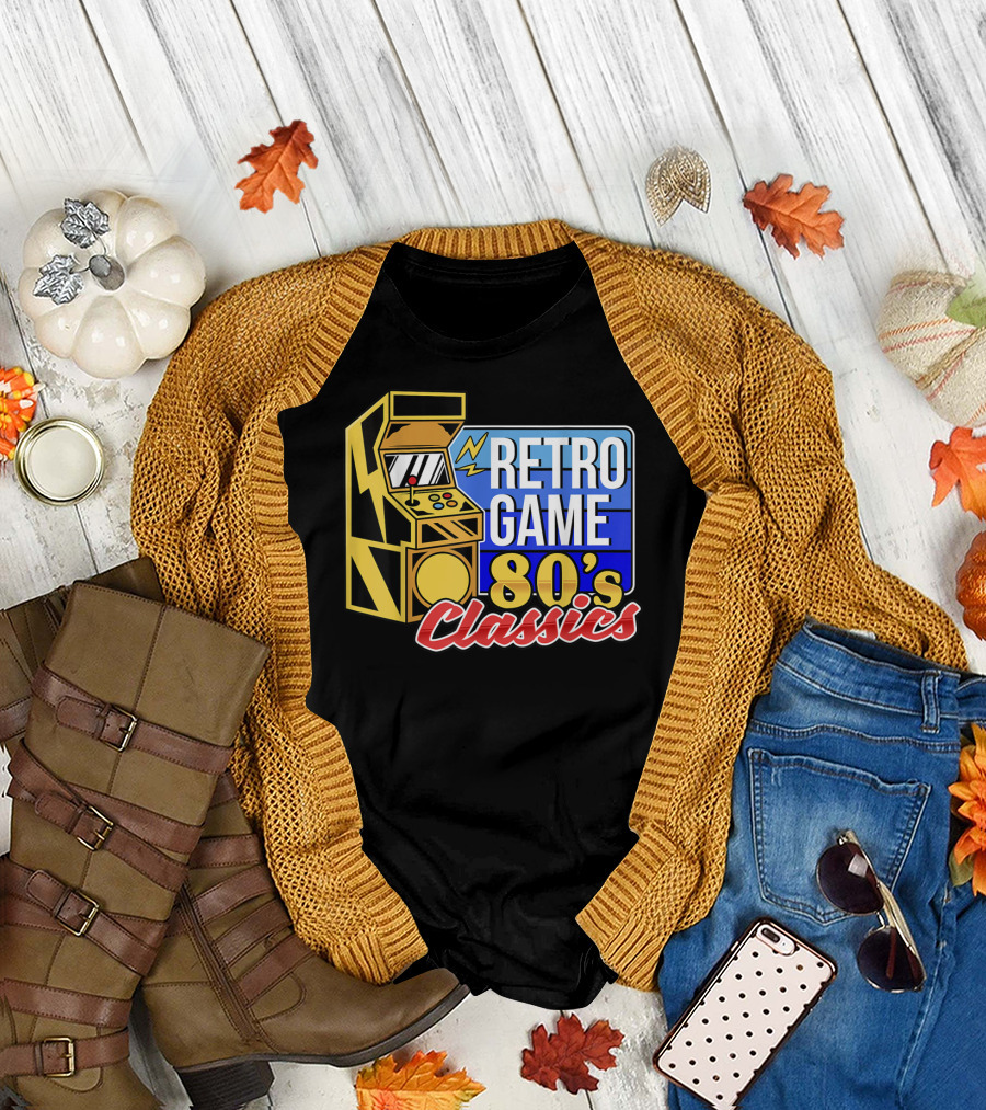 Retro Game 80's Classics Arcade Machine T-Shirt
