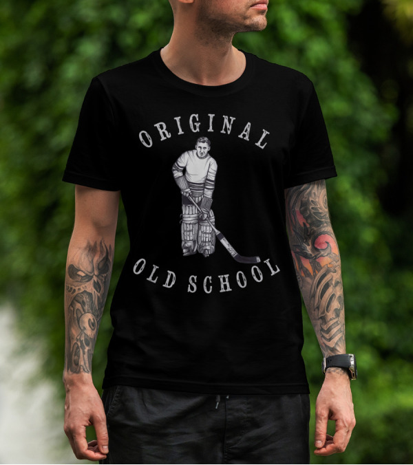 Original Old School Hockey Goalie Vintage Era T-Shirt