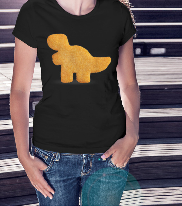 Dino T-Rex Chicken Nugget Funny Dinosaur T-Shirt