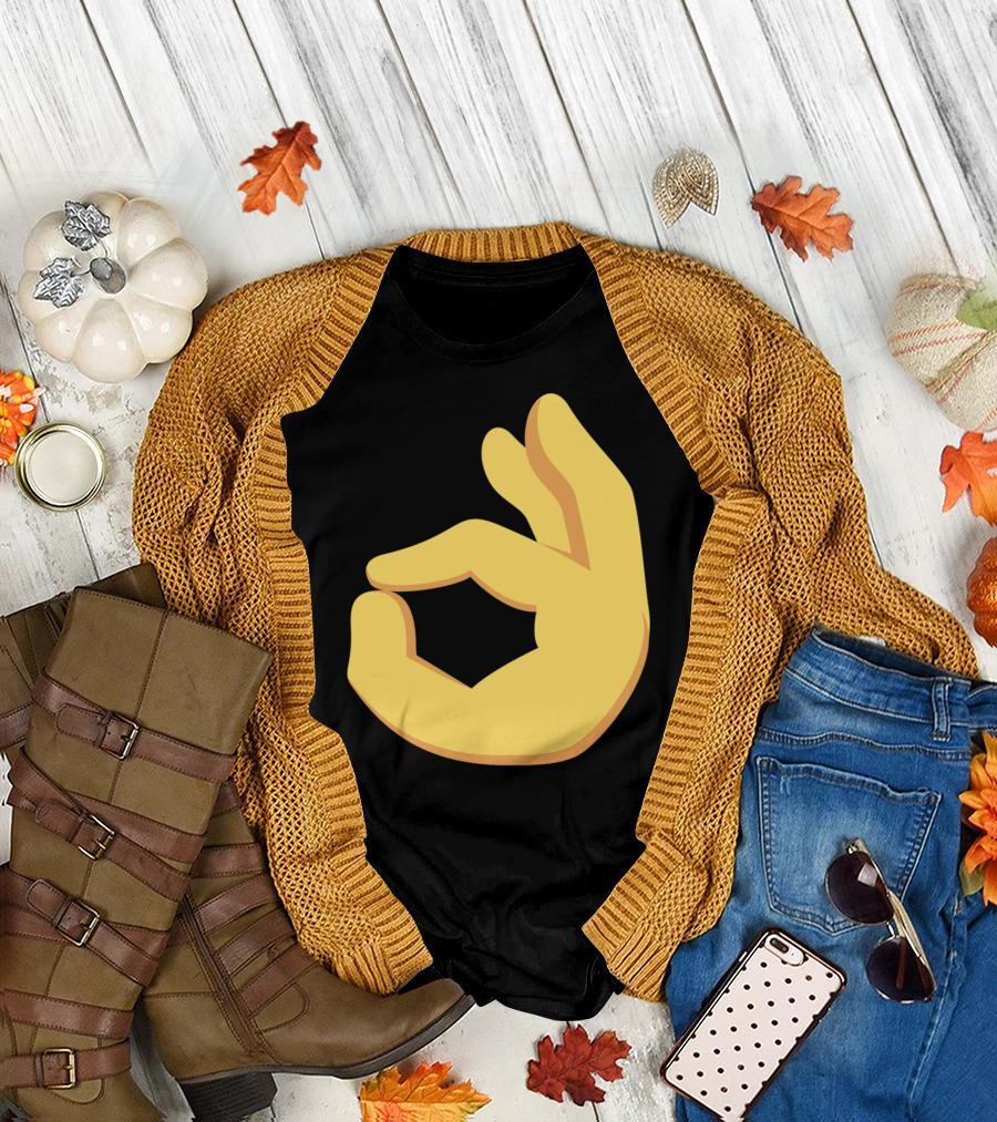 Emoji Ok Hand Sign Okay Yes Dank T-Shirt