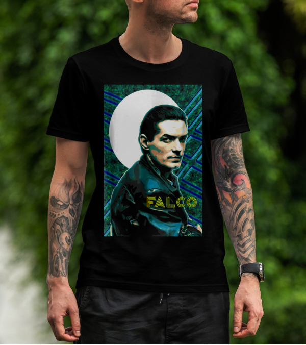 Falco Art Deco Retro Style Portrait T-Shirt