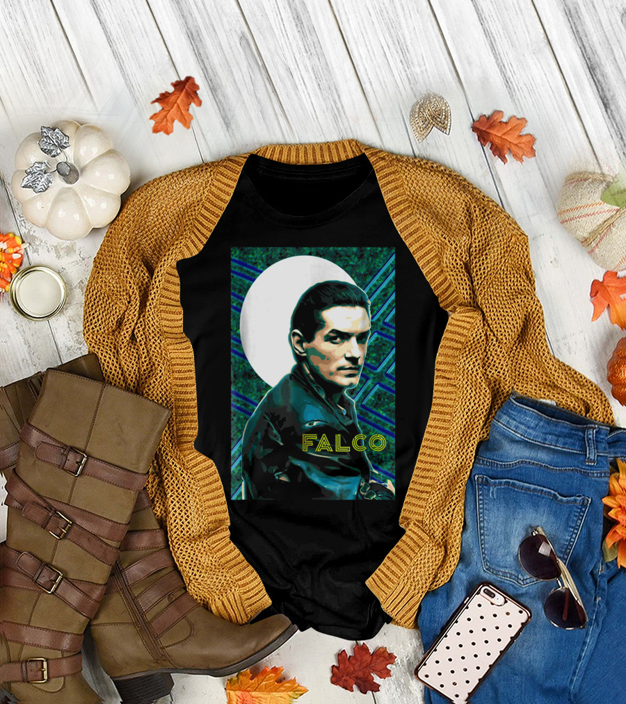Falco Art Deco Retro Style Portrait T-Shirt