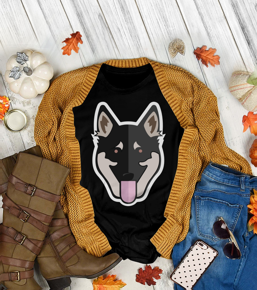German Shepherd Dog Face T-Shirt