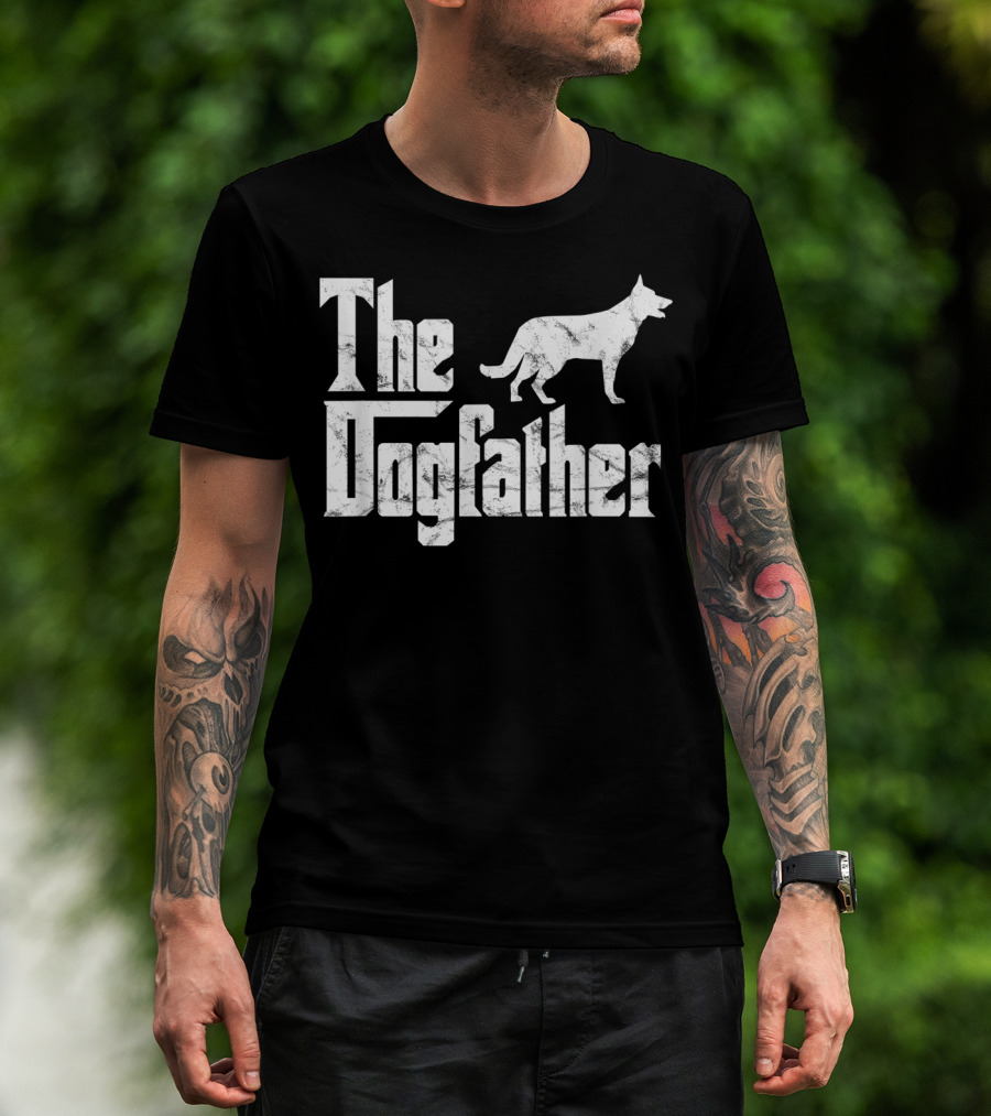 German Shepherd The Dogfather Funny Dog Owner T-Shirt