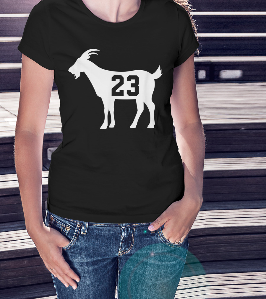 Goat 23 MJ Greatest Of All Time Basketball Legend Iconic Number T-Shirt