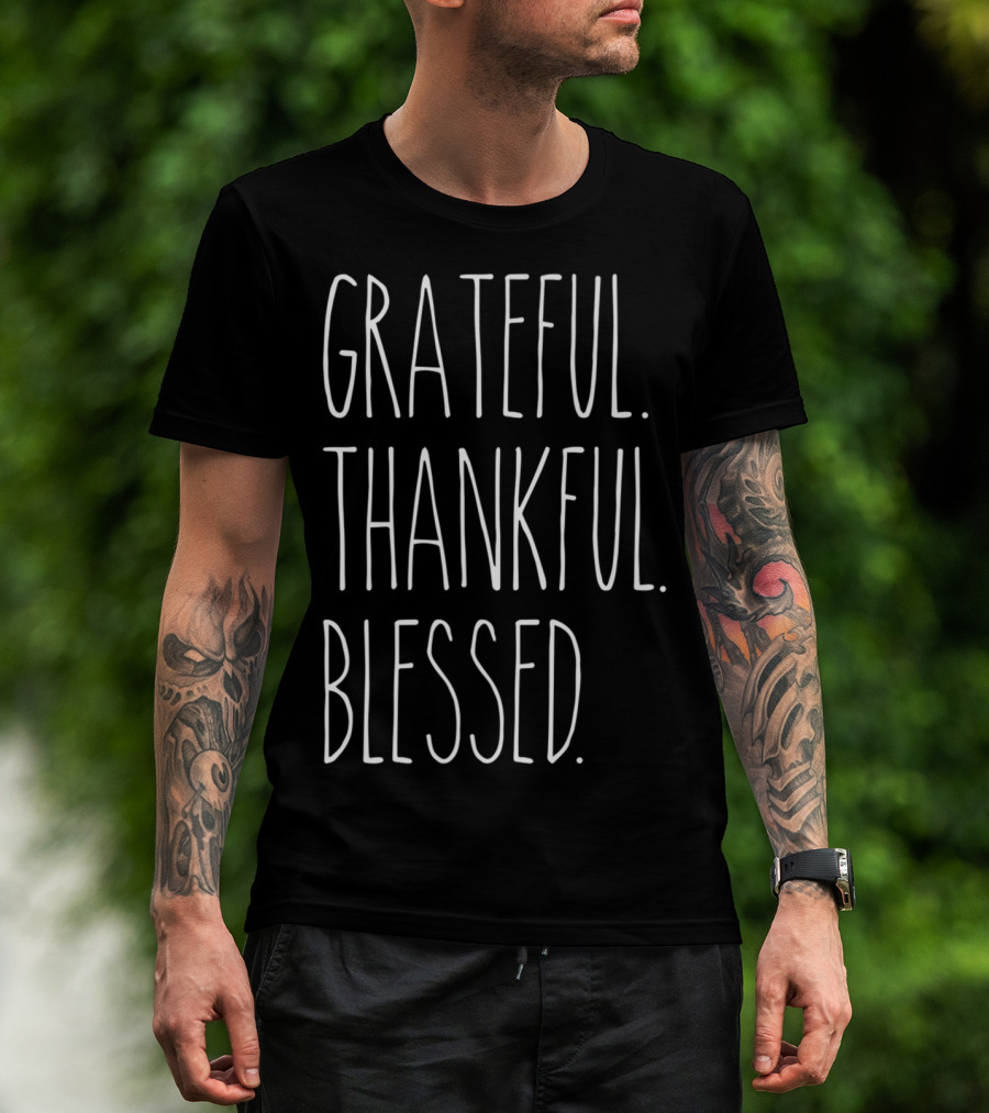 Grateful Thankful Blessed Dunn Coffee Appreciation T-Shirt