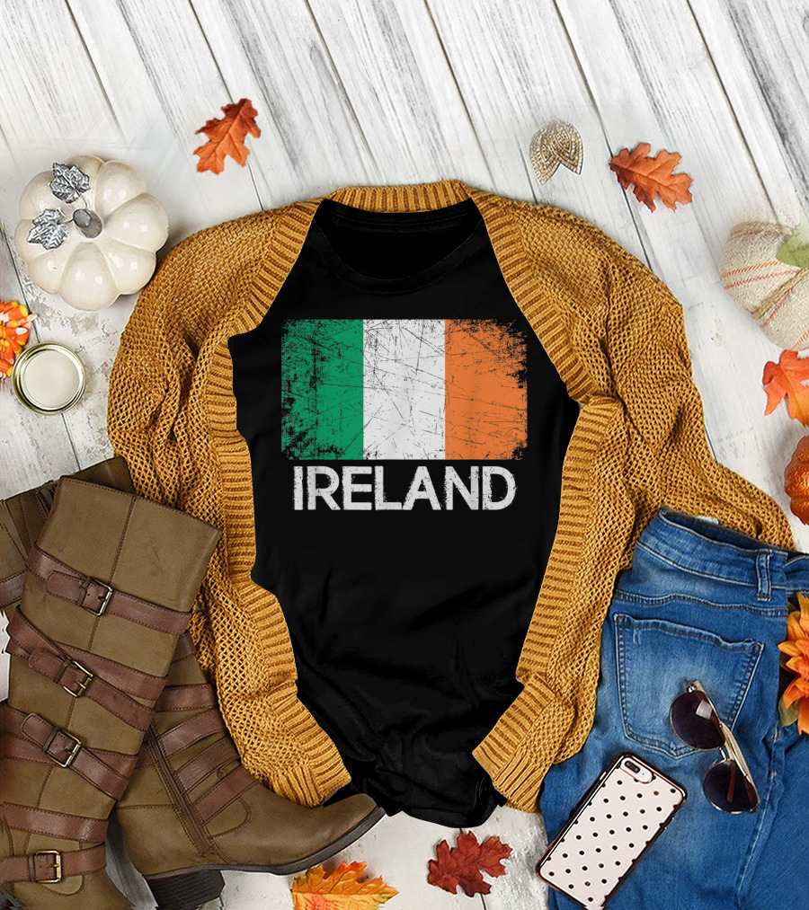 Ireland Flag Vintage T-Shirt